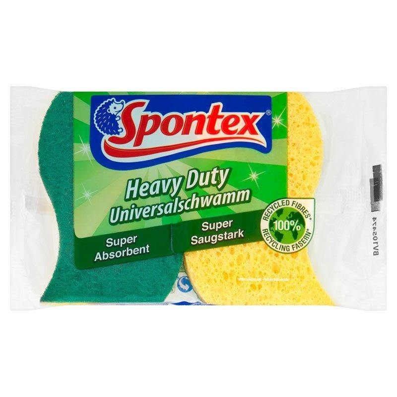 Spontex Heavy-Duty Super Absorbant Scourer x 2 
