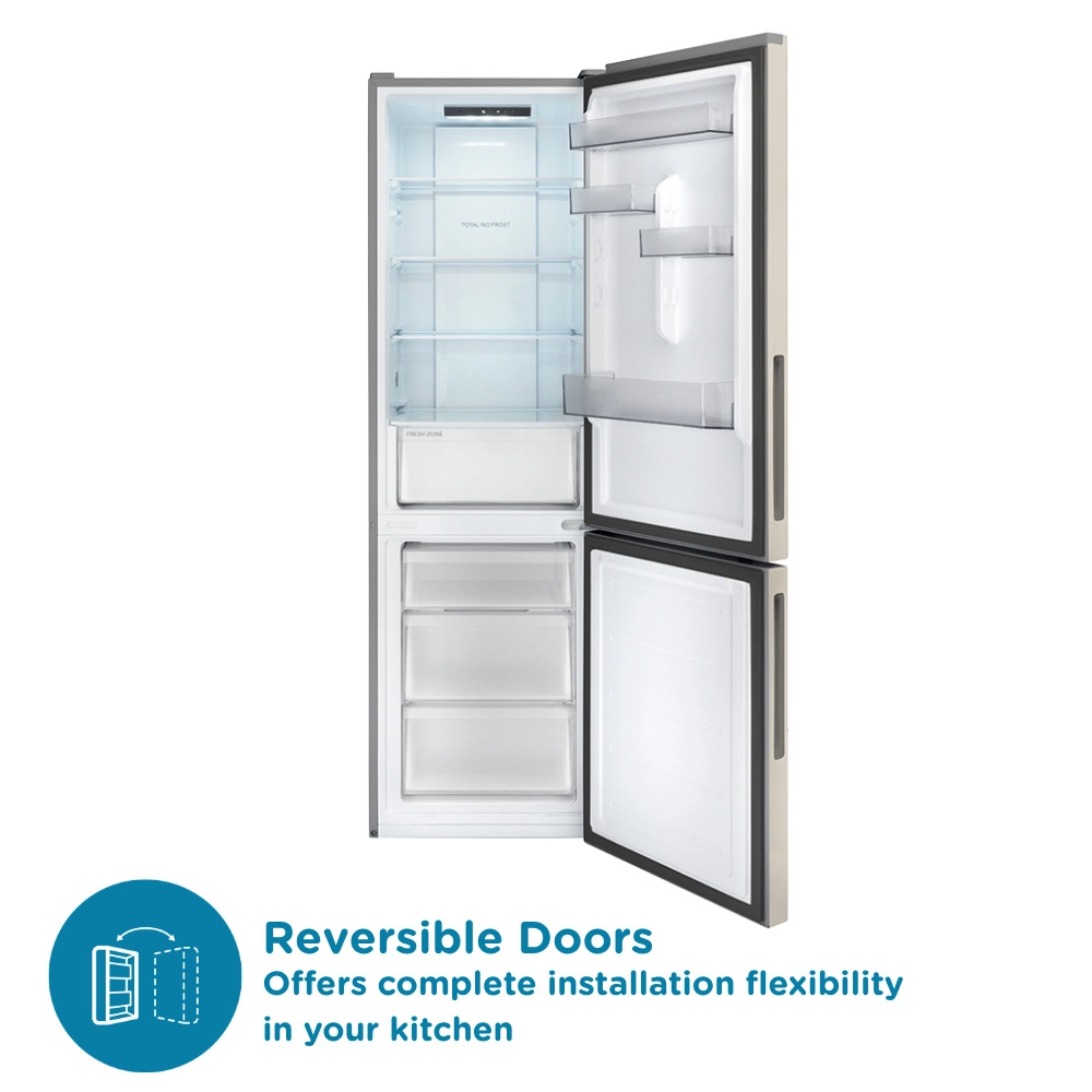 Sensis RFCMF0154ES 54.5cm Total No Frost Fridge Freezer - Silver