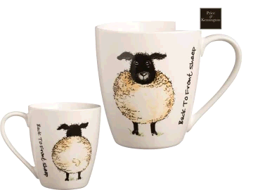 Price & Kensington Sheep Mug - Back to Front Sheep Mug