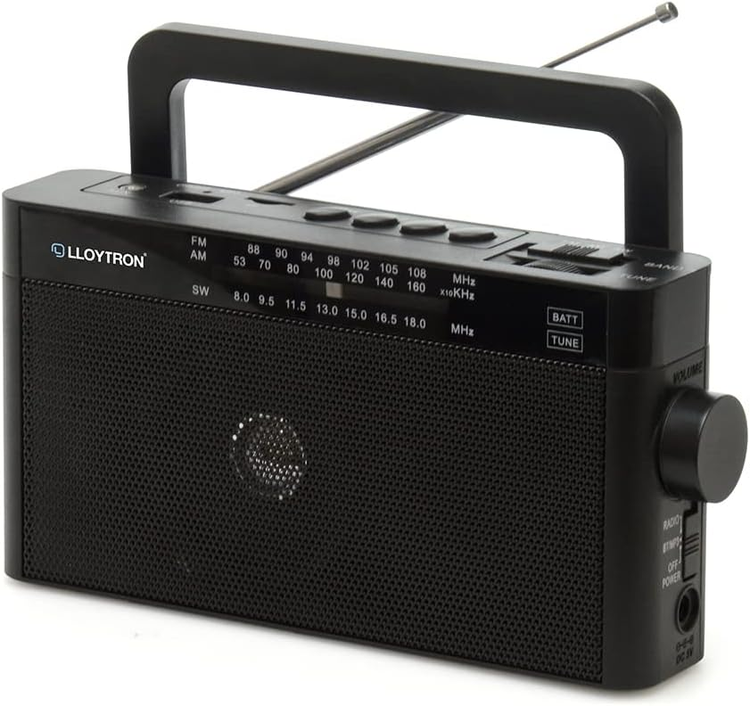 Lloytron LY6404 Rhapsody Portable Radio with Bluetooth in Black N6404BK