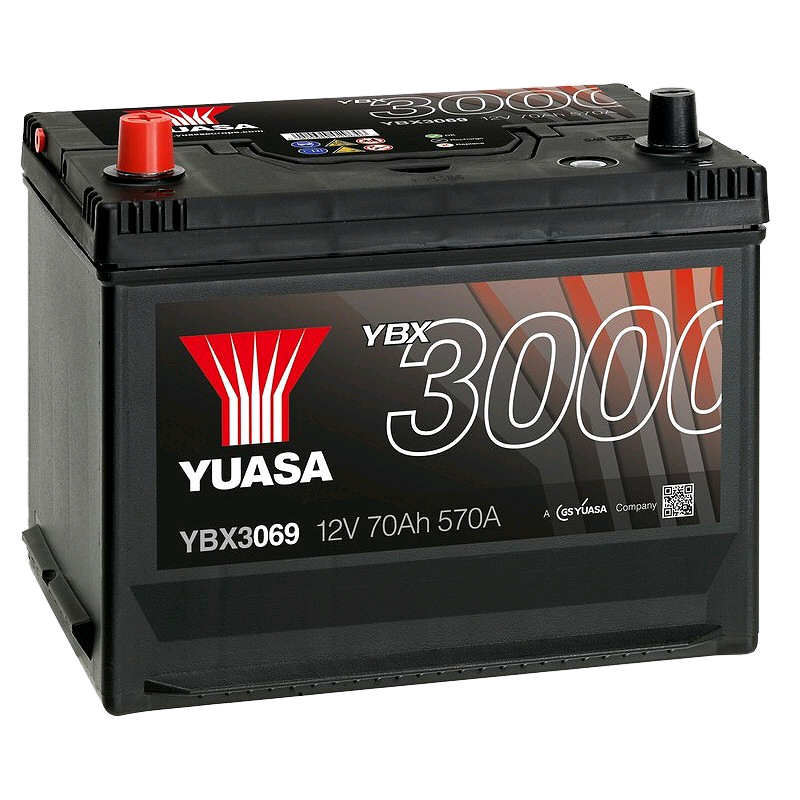 Yuasa Battery 12V 72Ah 630A  YBX3069