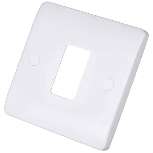 Click GridPro 1Gang Front Plate in White