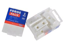 Forgefix Modesty Block No. 6-8's (Pack of 8) White 