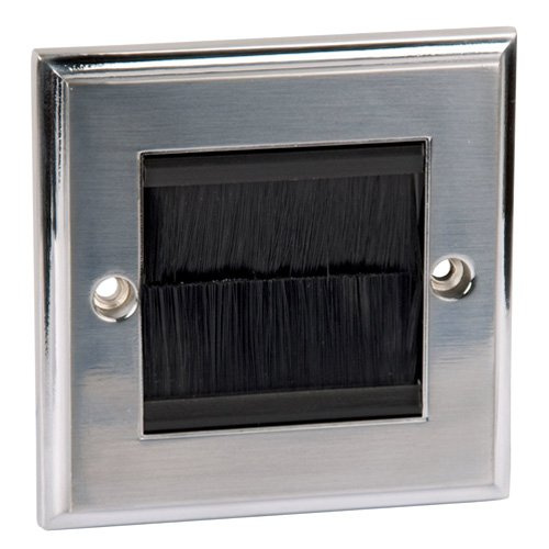 Philex 1g Brush Face Plate Brushed Chrome