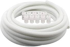 Niglon White 25mm Flexible Conduit Pack (10mtr + 10 Glands) 