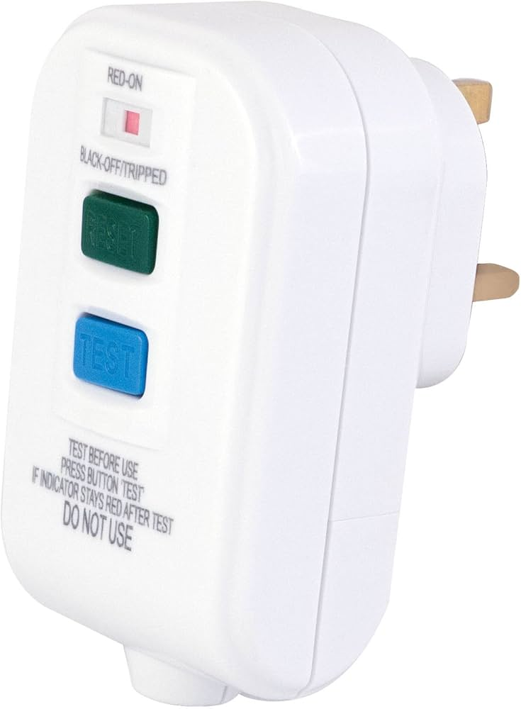 ADRCDP RCD Plug White (Hard Wired)