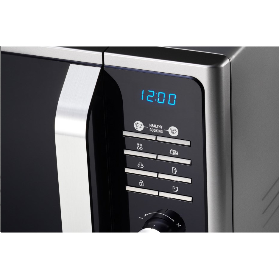 Samsung Solo Microwave 23Ltr 800w c/w LED Display Black | J Harries Ltd