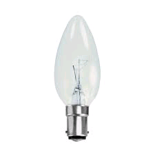 Lamp Candle 60w SBC Clear 35mm 