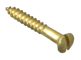 Forgefix 1 1/2" x 8 Wood Screw Raised Head (Pack of 10) Brass 