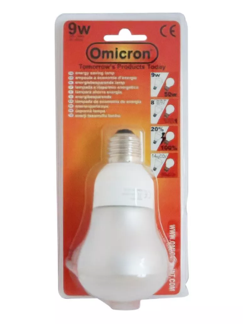 Omicron Lamp Low Energy R64 9W ES Spot 