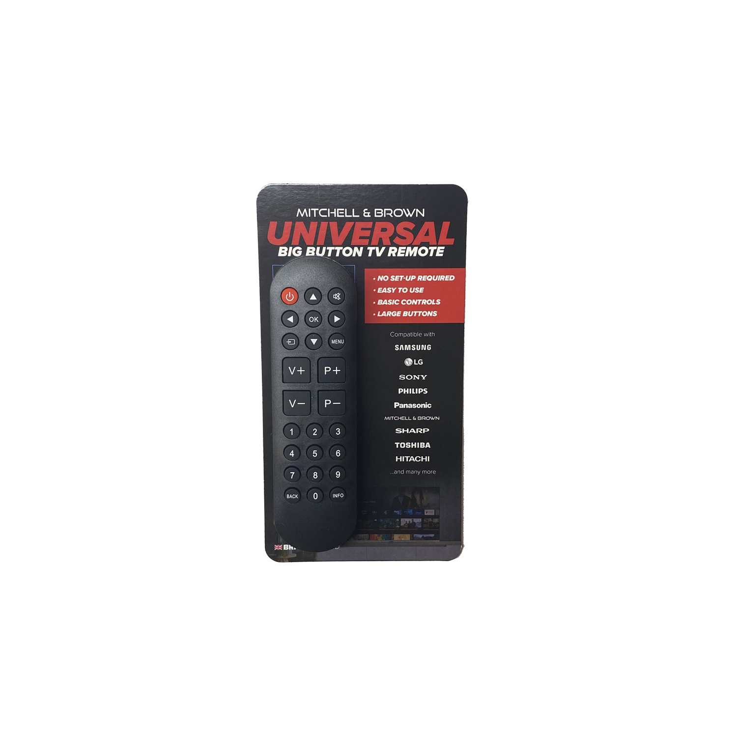 Mitchell and Brown JB1811UR Big Button Remote 