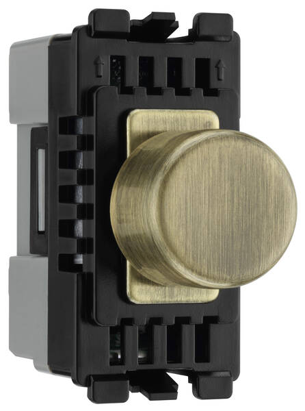 BG Intelligent Dual Mode Dimmer in Antique Brass