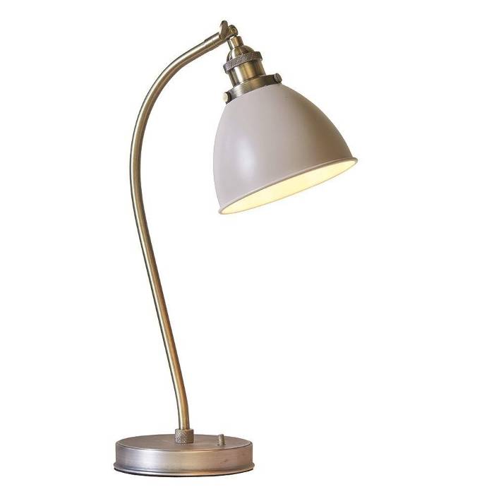 Endon Retro Table Lamp Taupe/Brass