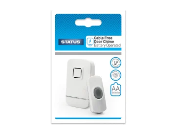 Status International SDC5 6776125 Door Chime Battery Operated White