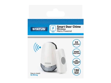 Status International SWPDCNLCF1 6776146 Door Chime + Night light plug in white