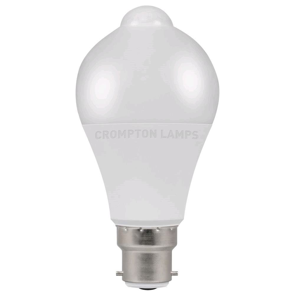 Crompton 10W LED BC Dusk to Dawn 3000K GLS Lamp Warm White 
