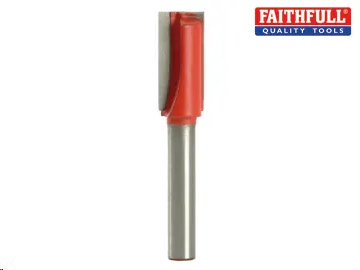 Faithfull Router Bit Straight Cutter, Two Flute 10 x 19mm x 1/4in