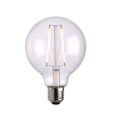 Endon ES 2w LED Filament Globe Lamp Warm White