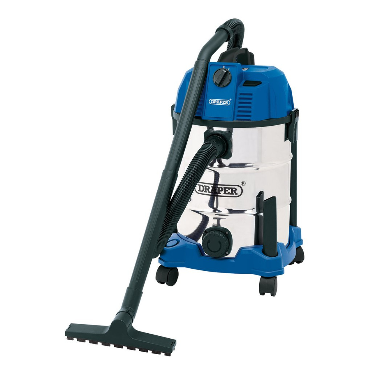 Draper Wet & Dry Vacuum Cleaner c/w Stainless Steel Tank 30ltr 1600w