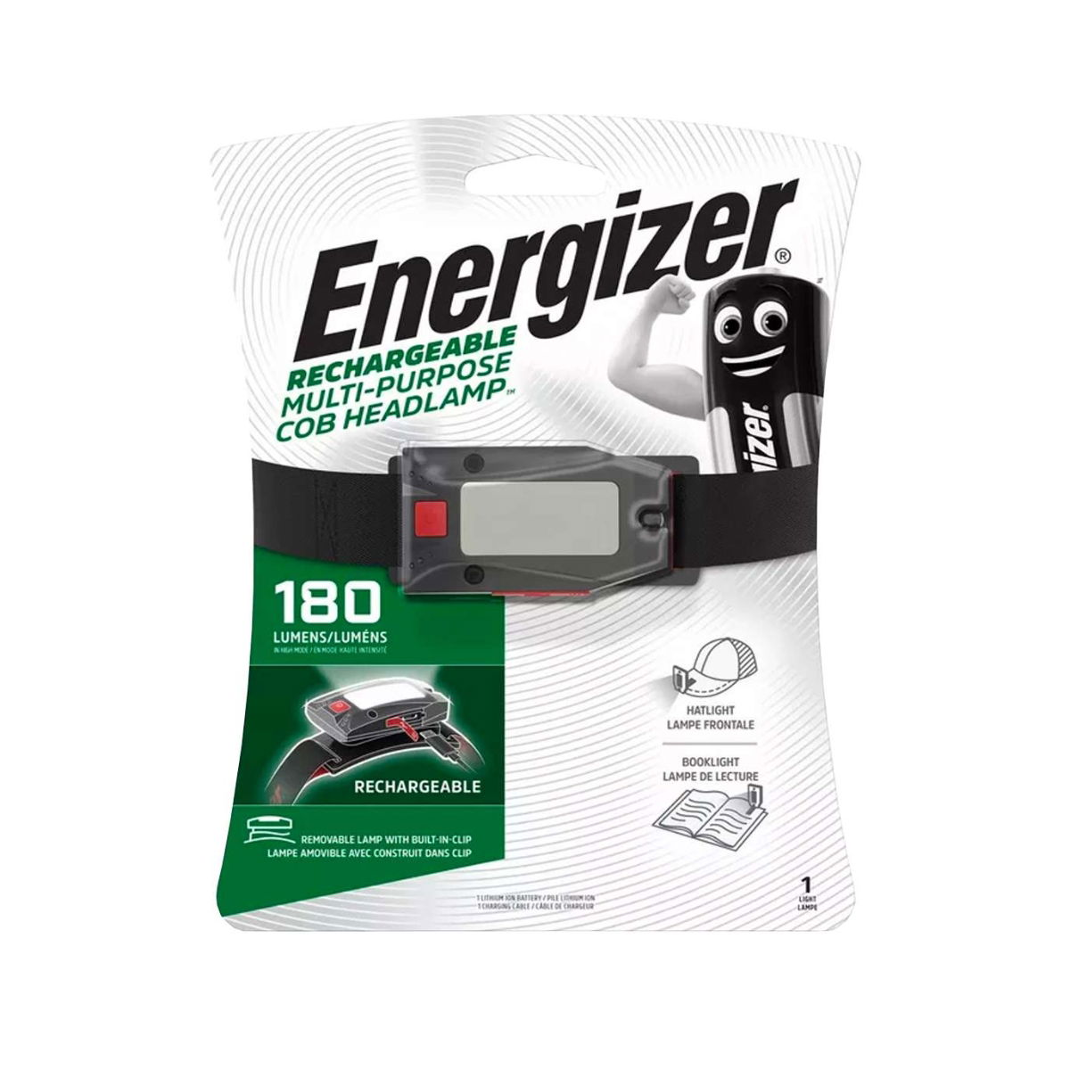 Energizer 180 Lumen Rechargeable Multiuse Headlamp S18556