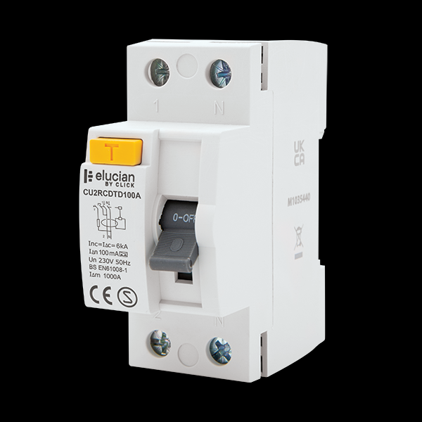 Scolmore Elucian 2P 100A 100mA Time Delay RCD