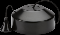 Knightsbridge 10A 2W Pull Cord Switch Matt Black