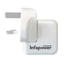 Infapower 5v USB Twin Mains Charger White(IN0041)