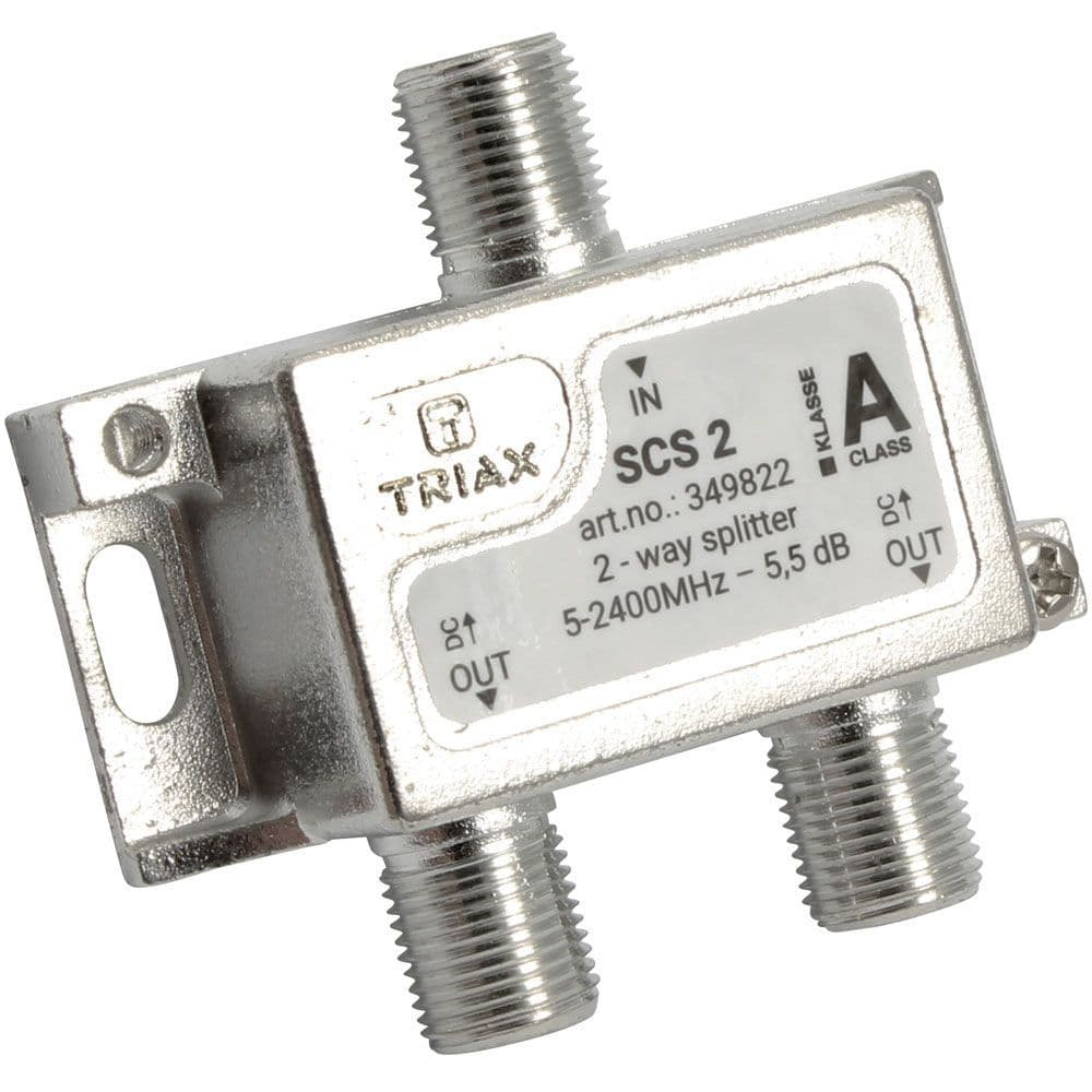 Aerial Metal F Type Cable Splitter 1M/2F (FS2)