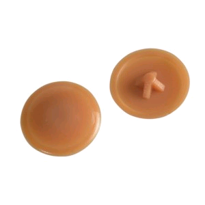 Forgefix No. 6-8's Pozi Compatible Cover Caps (Pack of 50) Light Brown Plastic 