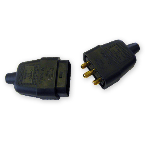 Lyvia 3Pin Black In-Line Connector 