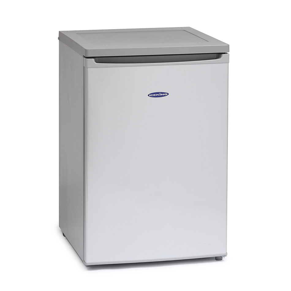 Iceking ICERHL550ES Undercounter Larder Fridge Silver 130ltr H850 W550 