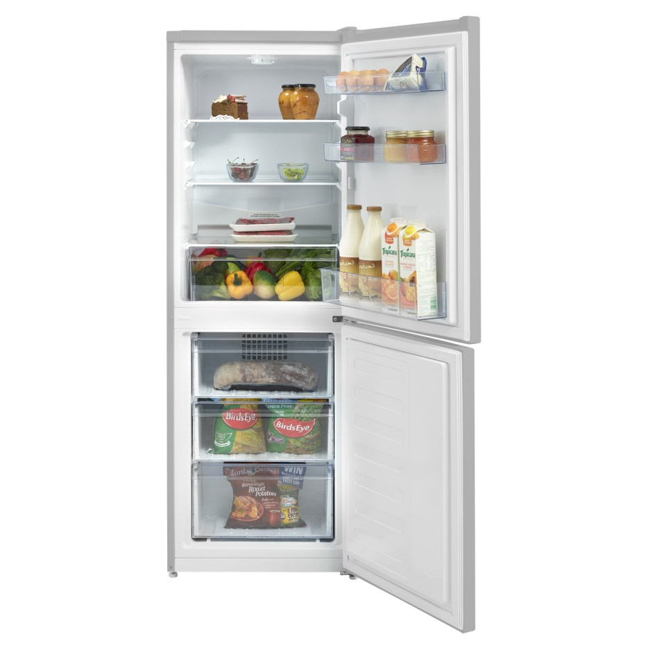 Beko CFG3552S Frost Free Fridge Freezer Silver - A+ Energy Rated 