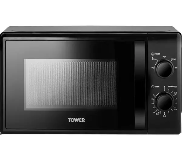 Tower 700w Manual Microwave 20Ltr Black 