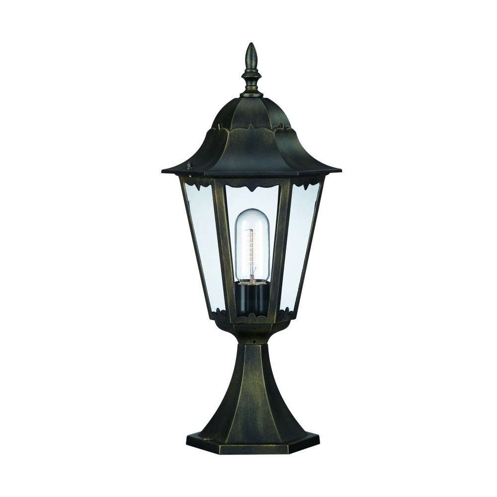 Philips Massive Zagreb Outdoor Pedestal Light Antique Gold