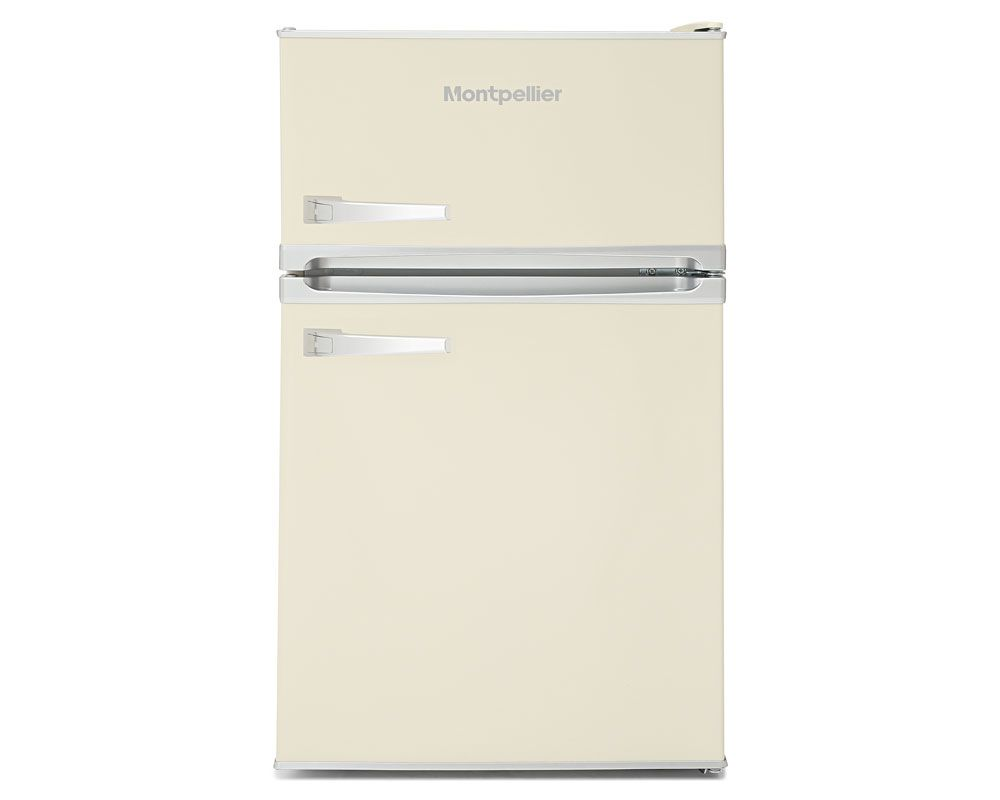 Montpellier MAB2035EC Retro UnderCounter Fridge Freezer Cream H835 x W486 D530mm 